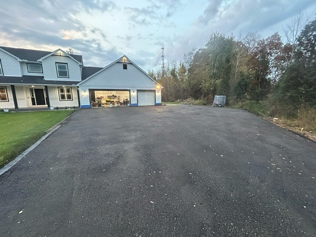 Asphalt millings driveway, Ohio
